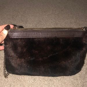Faux fur bag